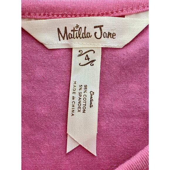 Matilda Jane Moments With You Cheerful Day Red Floral Polka Dot Knit Tunic 4 - Picture 8 of 9